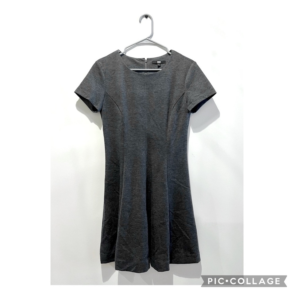 Grey Fit and Flare T-Shirt Dress